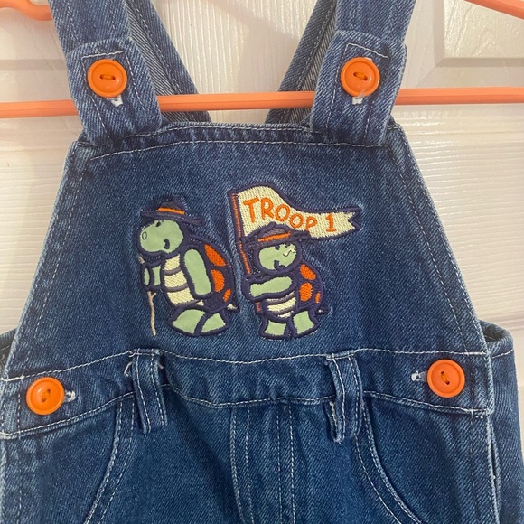 Denim Turtle Overalls - Picture 5 of 9